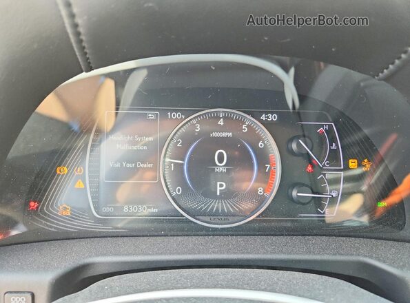 58AFZ1B18LU063988 2020 LEXUS ES Silver Instrument cluster view