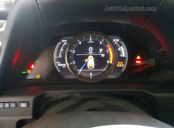 58AGZ1B1XMU100271 2021 LEXUS ES Черный Вид щитка приборов