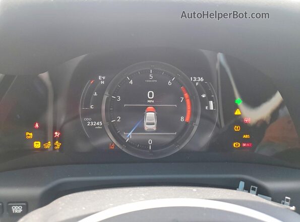 58AJZ1B16RU172811 2024 LEXUS ES White ხელსაწყოთა პანელის ხედი