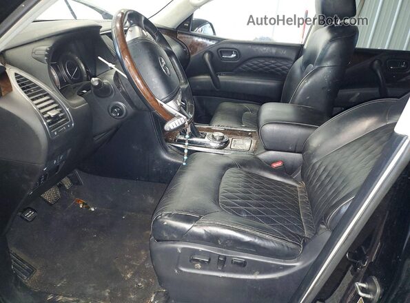 JN8AZ2NE7K9227070 2019 INFINITI QX80 Black Առջևի վահանակի տեսք