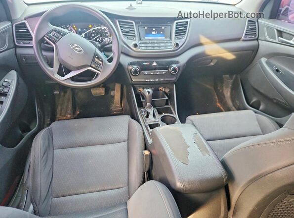 KM8J23A46HU414854 2017 HYUNDAI TUCSON Orange Widok zestawu wskaźników
