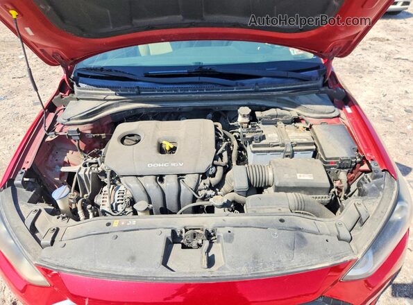 KMHD84LF6HU177802 2017 HYUNDAI ELANTRA Red Vista del compartimento del motor