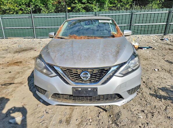 3N1AB7AP6HY373437 2017 NISSAN SENTRA Silver Вид ззаду