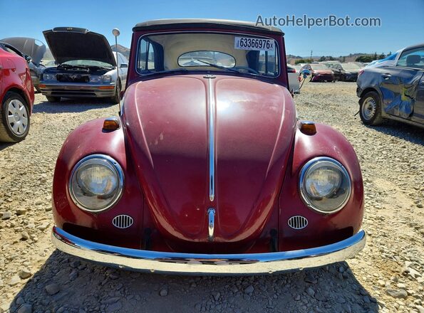 593405 1964 VOLKSWAGEN BUBU Red Vista frontal
