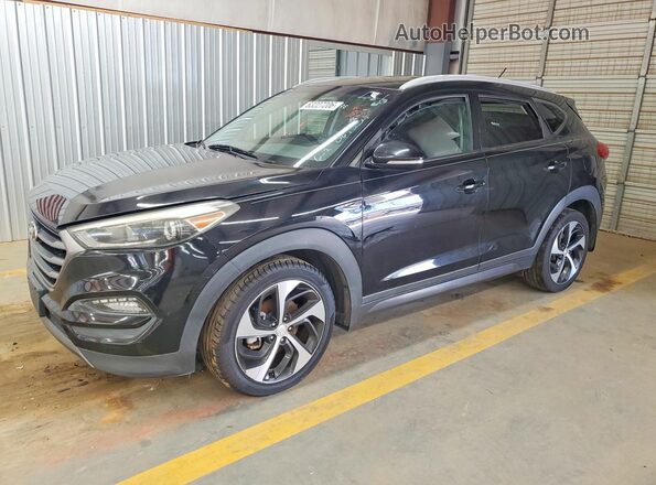 KM8J3CA24GU069334 2016 HYUNDAI TUCSON Black Задня ліва чверть