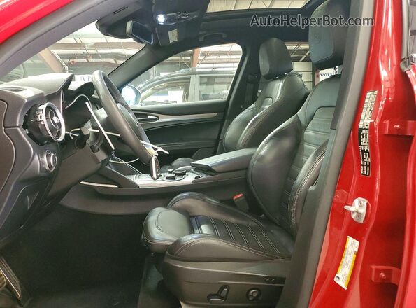 ZASPAKBN7K7C53964 2019 ALFA ROMEO STELVIO Burgundy წინა პანელის ხედი