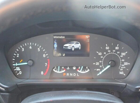 1FMCU9H68NUA82523 2022 FORD ESCAPE White Widok zestawu wskaźników