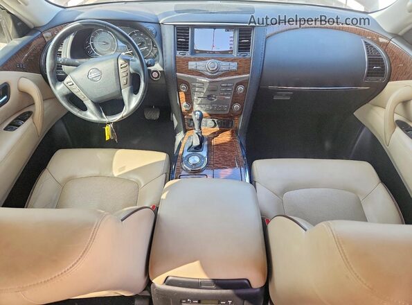 JN8AY2ND5JX002666 2018 NISSAN ARMADA Burgundy Սարքավորումների վահանակի տեսք