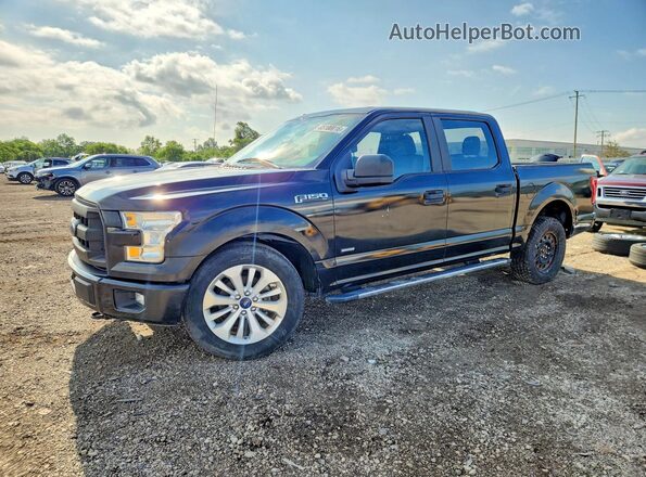 1FTEW1EP8GKF79933 2016 FORD F150 Black Trasero izquierdo