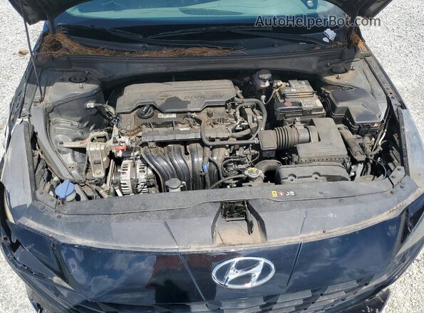 5NPLM4AG9PH095644 2023 HYUNDAI ELANTRA Черный Вид подкапотного пространства