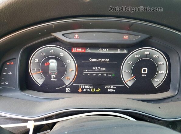 WA1LXAF74LD002277 2020 AUDI Q7 Black Вид задніх сидінь