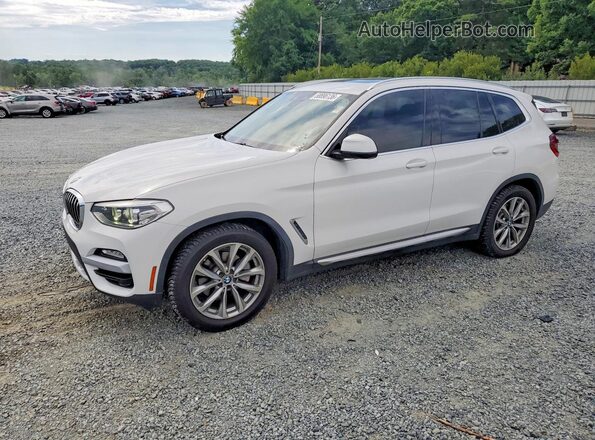 5UXTR7C54KLF25522 2019 BMW X3 Белый Задняя левая четверть