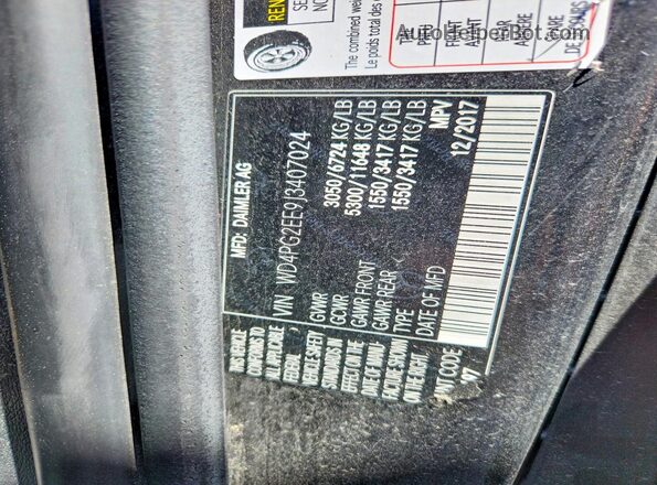WD4PG2EE9J3407024 2018 MERCEDES-BENZ METRIS Black Սալոնի 360 աստիճան տեսք