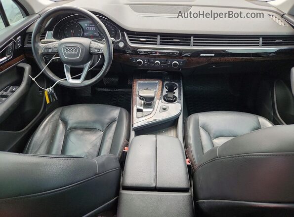 WA1LAAF77HD040255 2017 AUDI Q7 Black Vista del cuadro de instrumentos