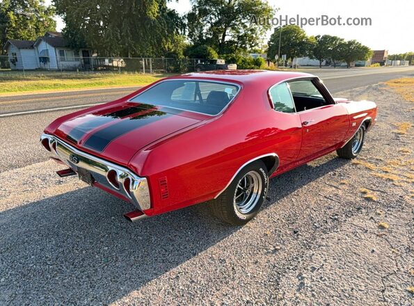 1C37J2K592505 1972 CHEVROLET CHEVELLE Red წინა ხედი
