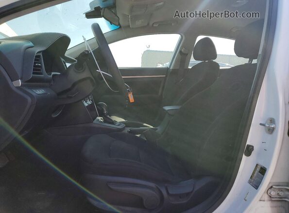 5NPD84LF7KH463213 2019 HYUNDAI ELANTRA White Առջևի վահանակի տեսք