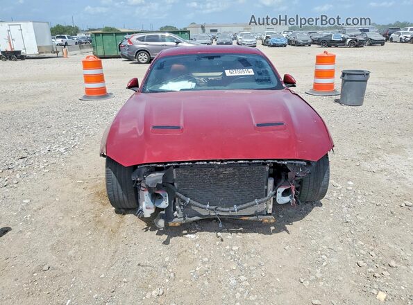 1FA6P8CFXJ5128390 2018 FORD MUSTANG Red Հետևի տեսք