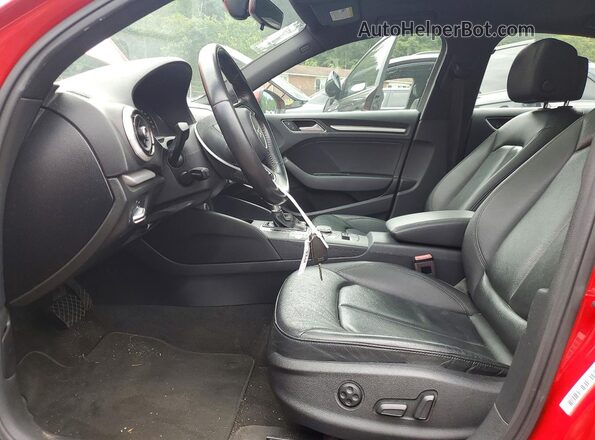 WAUB8GFFXJ1072533 2018 AUDI A3 Red Вид панелі приладів