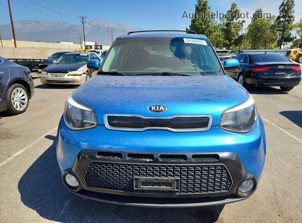 KNDJP3A5XG7387895 2016 KIA SOUL Blue Rear view