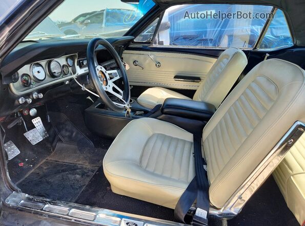 5F07D124563 1965 FORD MUSTANG Black წინა სალონის ხედი
