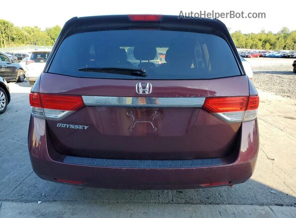 5FNRL5H2XGB075284 2016 HONDA ODYSSEY Burgundy Widok z tyłu