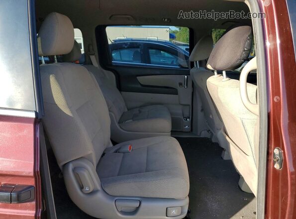 5FNRL5H2XGB075284 2016 HONDA ODYSSEY Burgundy Widok wnętrza z tyłu