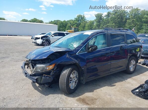 5FNRL5H2XGB165776 2016 HONDA ODYSSEY Blue წინა მარცხენა ხედი სამი მეოთხედიდან