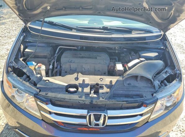 5FNRL5H30HB004055 2017 HONDA ODYSSEY Gray Вид підкапотного простору