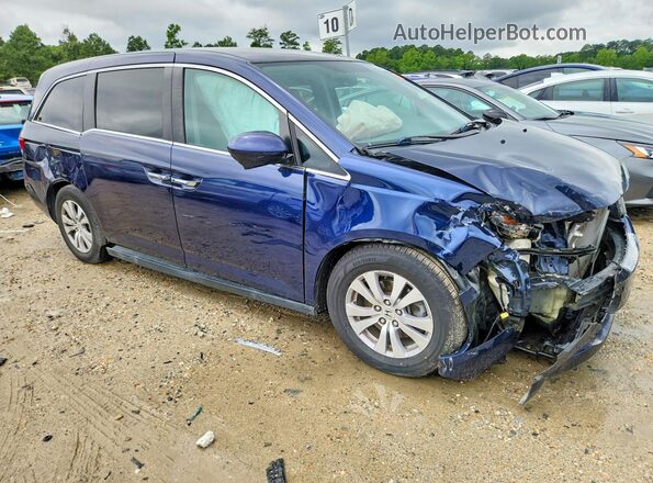 5FNRL5H30HB022071 2017 HONDA ODYSSEY Blue Передня права чверть