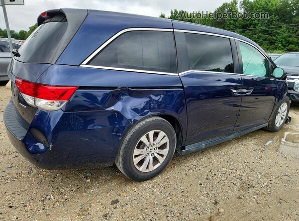 5FNRL5H30HB022071 2017 HONDA ODYSSEY Blue Задня права чверть