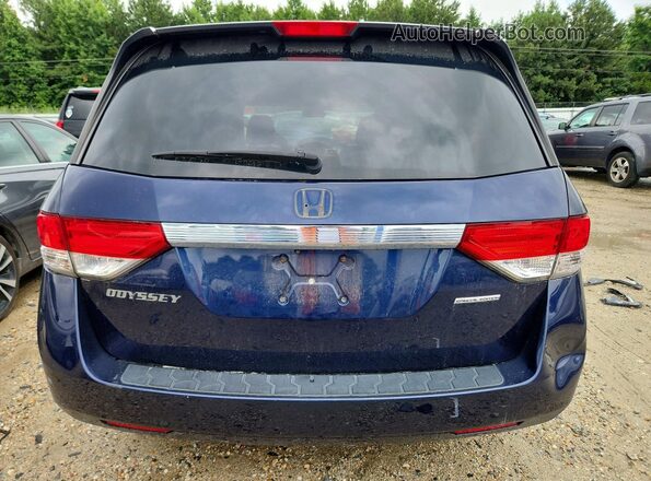 5FNRL5H30HB022071 2017 HONDA ODYSSEY Blue Вид ззаду