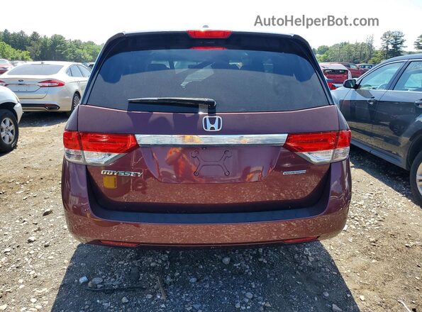 5FNRL5H32GB051716 2016 HONDA ODYSSEY Maroon უკანა ხედი