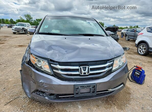 5FNRL5H32GB149192 2016 HONDA ODYSSEY Gray Widok z przodu
