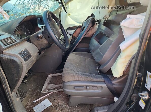 5FNRL5H34HB025815 2017 HONDA ODYSSEY Black Widok wnętrza z przodu