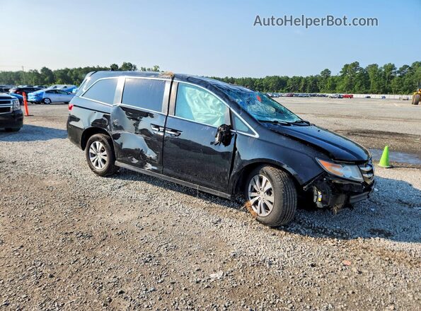5FNRL5H34HB025815 2017 HONDA ODYSSEY Black Przód prawy