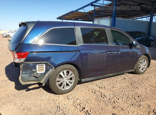 5FNRL5H35HB016525 2017 HONDA ODYSSEY Blue Rear right