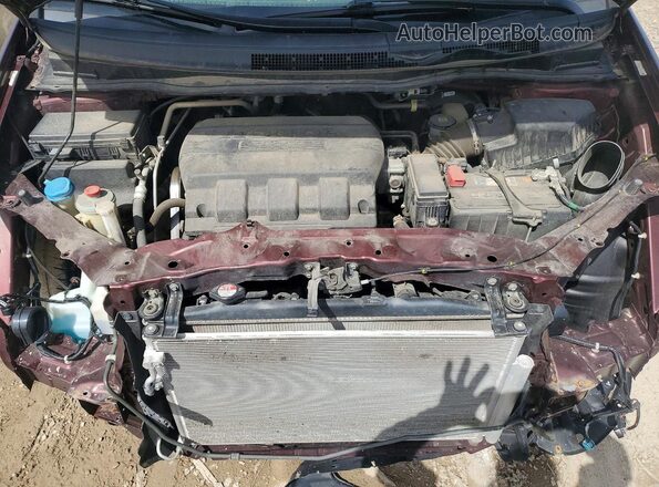 5FNRL5H35HB024964 2017 HONDA ODYSSEY Burgundy Vista del compartimento del motor