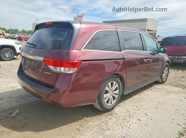 5FNRL5H35HB024964 2017 HONDA ODYSSEY Burgundy Trasero derecho