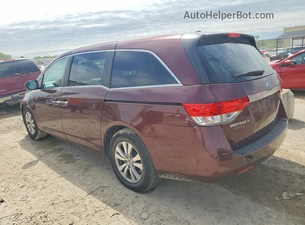 5FNRL5H35HB024964 2017 HONDA ODYSSEY Burgundy Trasero izquierdo