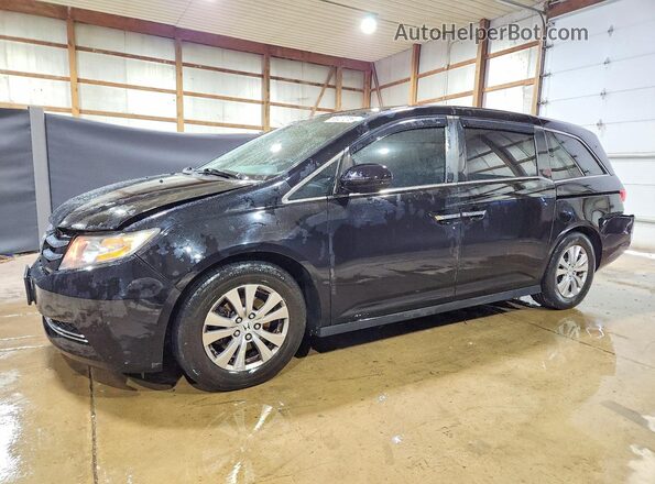 5FNRL5H36HB025119 2017 HONDA ODYSSEY Black Rear left