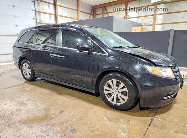 5FNRL5H36HB025119 2017 HONDA ODYSSEY Black Rear view