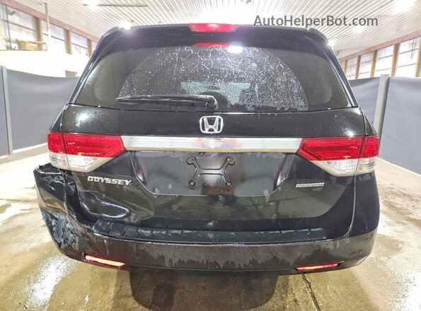 5FNRL5H36HB025119 2017 HONDA ODYSSEY Black Rear seats view
