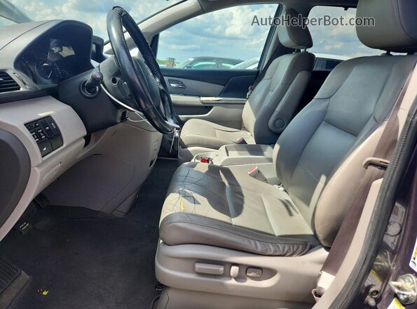 5FNRL5H60GB027795 2016 HONDA ODYSSEY Gray წინა სალონის ხედი