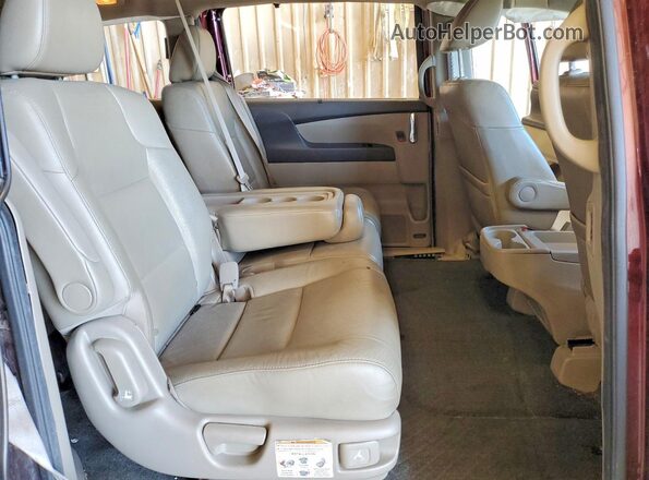 5FNRL5H61HB001711 2017 HONDA ODYSSEY Maroon უკანა სალონის ხედი