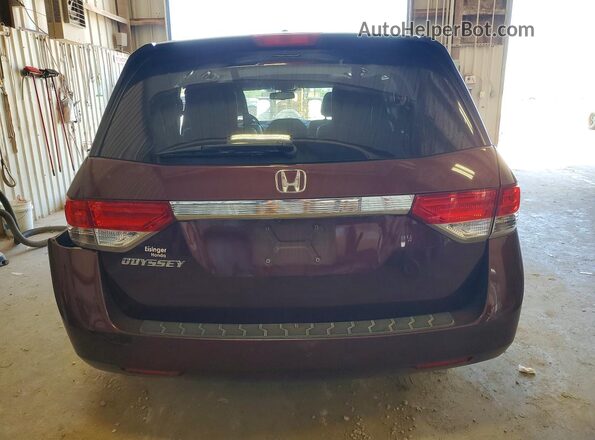 5FNRL5H61HB001711 2017 HONDA ODYSSEY Maroon უკანა ხედი