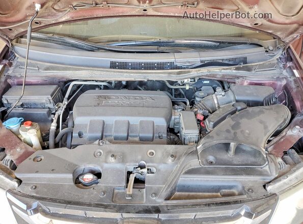 5FNRL5H61HB001711 2017 HONDA ODYSSEY Maroon ძრავის განყოფილების ხედი