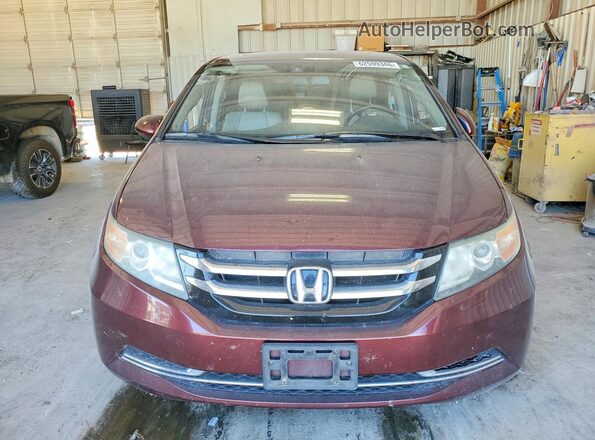 5FNRL5H61HB001711 2017 HONDA ODYSSEY Maroon წინა ხედი