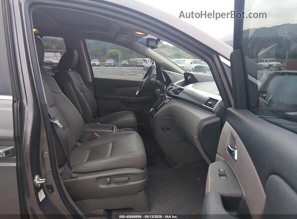 5FNRL5H63GB064548 2016 HONDA ODYSSEY Gray წინა სალონის ხედი