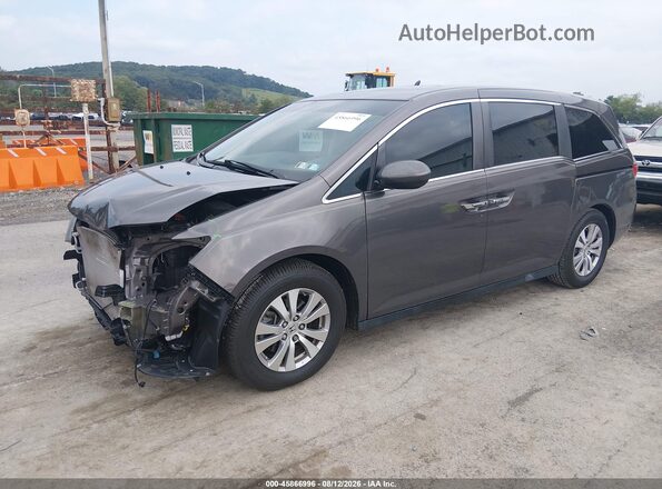 5FNRL5H63GB064548 2016 HONDA ODYSSEY Gray წინა მარცხენა ხედი სამი მეოთხედიდან
