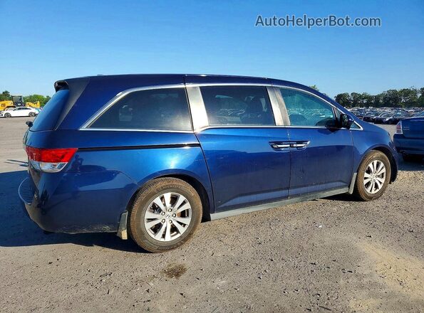 5FNRL5H63HB003170 2017 HONDA ODYSSEY Blue Trasero derecho